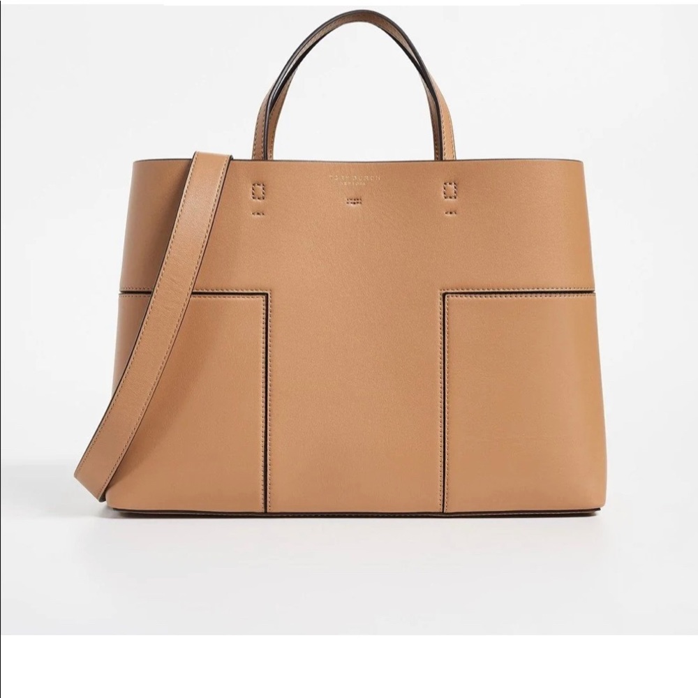 Tory Burch Block T Triple Compartment Tote